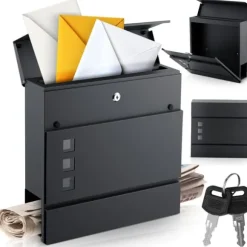 Brevlåda 37x37x10,5 cm antracit HM-863