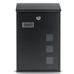 Brevlåda 39x25,5x12 cm svart HM-864
