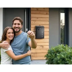 Brevlåda 39x25,5x12 cm svart HM-864