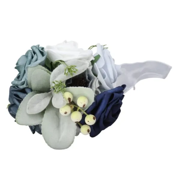 Brudbukett med livfulla färger, romantiska, handgjorda, eleganta, bärbara blommor, för fester, kontor, butiker, trädgårdar, brudtärnestil, 25x14cm/9, | CDON