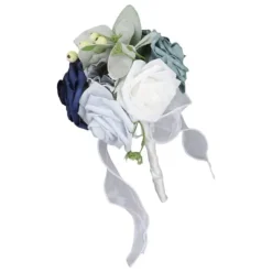 Brudbukett med livfulla färger, romantiska, handgjorda, eleganta, bärbara blommor, för fester, kontor, butiker, trädgårdar, brudtärnestil, 25x14cm/9, | CDON