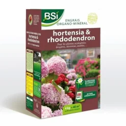 BSI - Gödselmedel - För hortensior, rhododendron - Strålande blomning - Långvarig verkan - 4 kg - 40 m²
