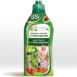 BSI - Organiskt gödselmedel - Flytande - För frukt och grönsaker - Stimulerar tillväxt och tillväxt - Med spårämnen 1L - UAB