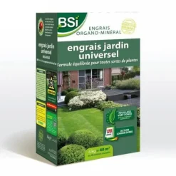 BSI - Universell organisk gödselmedel - För flera växter - Gräsmatta, grönsaksträdgård, blommor ... - Långverkande - 4 kg - Upp till 40 m² - UAB
