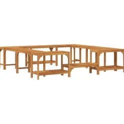 Bubbelbad Omgivning i Solid Akaciaträ | Storlek: 230x230 cm | Färg: Brun