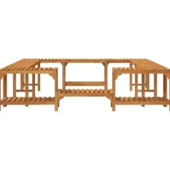 Bubbelbad Omgivning i Solid Akaciaträ | Storlek: 230x230 cm | Färg: Brun