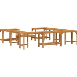 Bubbelbad Omgivning i Solid Akaciaträ | Storlek: 230x230 cm | Färg: Brun