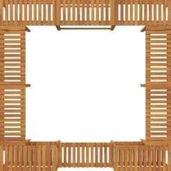 Bubbelbad Omgivning i Solid Akaciaträ | Storlek: 230x230 cm | Färg: Brun