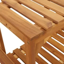 Bubbelbad Omgivning i Solid Akaciaträ | Storlek: 230x230 cm | Färg: Brun