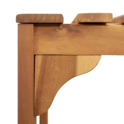 Bubbelbad Omgivning i Solid Akaciaträ | Storlek: 230x230 cm | Färg: Brun