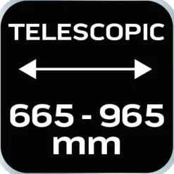 Bypass-sekatör 665 mm, räckvidd upp till 42 mm, växel, teleskophandtag