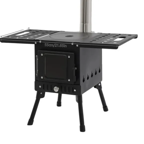 Campingkök, Bärbar Design, Effektiv Uppvärmning,svart