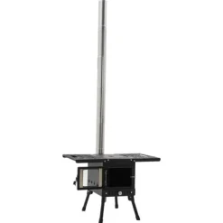 Campingkök, Justerbar Höjd, Kompakt Design,svart