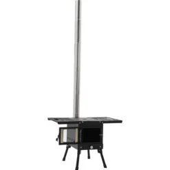 Campingkök, Justerbar Höjd, Kompakt Design,svart