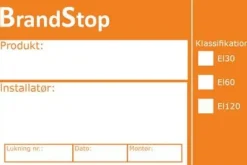 CE-etikett för brandstopp - (8 stycken)