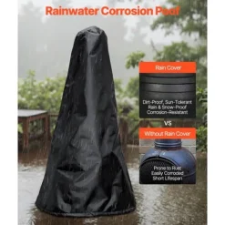 Chiminea Eldstad 18 tum, Vedeldad för Utomhus, inklusive Grillnät och Skorstensbeklädnad