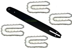 40cm 1,3mm 3/8" 57 TG svärd + 4 kedja för Makita DUC 353 DUC353 Z motorsåg