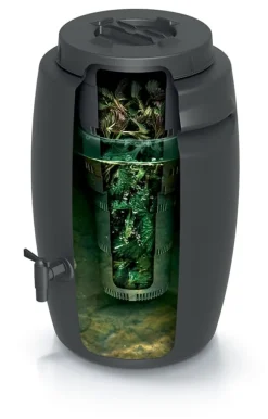 COMBIOLIQ 55L trädgårdsgödningstank med kran, svart