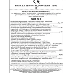 CV Vedkamin - stål - fristående - 15kw