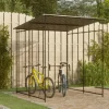 Cykelskjul 190x190x222 cm stål svart