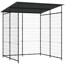 Cykelskjul 190x190x222 cm stål svart