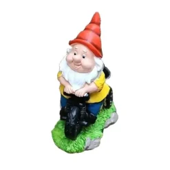 Cykelturer, dvärgar, dvärgar, gårdsstatyer, trädgårdsdvärgar, dekorativa skulpturer, ornament, harts