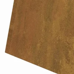 Cylindriskt växtställ i väderbeständigt stål | Färg: Brun | Storlek: 35x35x73 cm