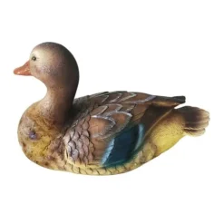 Damm Flytande Anka Staty Flytande Dammdekor Anka Skulptur för Trädgård Damm Pooldekor