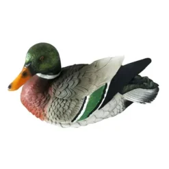 Damm Flytande Anka Staty Flytande Dammdekor Anka Skulptur för Trädgård Damm Pooldekor