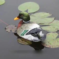 Damm Flytande Anka Staty Flytande Dammdekor Anka Skulptur för Trädgård Damm Pooldekor
