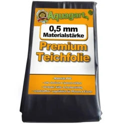 Dammfoder PVC 7 m x 4 m 0,5 mm Svart Trädgårdsdammfoder