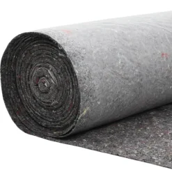 Dammmadrass Grå 1 x 10 m Polyester och Bomull