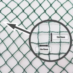 Dammnät 17 m x 6 m Lövnät Nät Fågelskyddsnät robust
