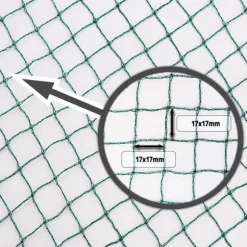 Dammnät 11 m x 10 m Lövnät Silonät Lövskyddsnät Fågelskyddsnät Dammskydd