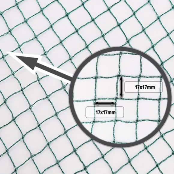 Dammnät 22 m x 12 m Lövnät Silonät Lövskyddsnät Fågelskyddsnät Dammskydd