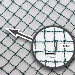 Dammnät 13 m x 10 m Lövnät Täcknät Silonät stadigt