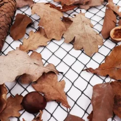 Dammnät 20 m x 12 m Svart Fiskdammsnät Bladnät Nät Fågelskyddsnät robust