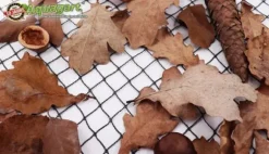 Dammnät 20 m x 12 m Svart Fiskdammsnät Bladnät Nät Fågelskyddsnät robust