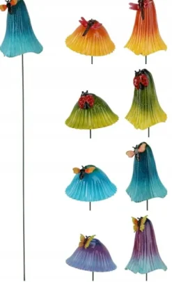 Dekorativ hacka svampprydnad i plast på pinne 67 cm 1 st.