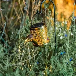 Dekorativ LED-solcellsfyr för växt - LUMISKY - ARROSY - H78 cm - Vattenkannaformad