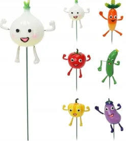 Dekorativ trädgårdsplocka grönsaker färgglad dekoration 68,5 cm