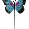 Dekorativ trädgårdsspik fjärilsdekoration på pinne 55 cm