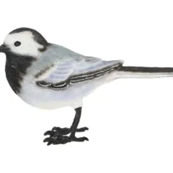 Dekorativ utomhusfågel i polyresin - Grå flugsnappare