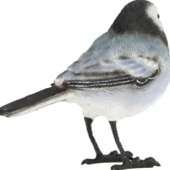 Dekorativ utomhusfågel i polyresin - Grå flugsnappare