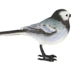 Dekorativ utomhusfågel i polyresin - Grå flugsnappare