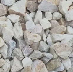 Dekorativa flisor Vit Mariana 16-32mm Vit och grå dekorsten 20kg