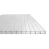 Del av växthusflerväggsark / klar polykarbonat 700x1500mm - 6mm, 4st.