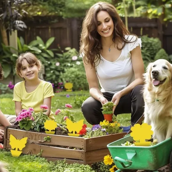 12-delade klibbiga fällor för svampmyggor, fruktflugor, vita flugor och husflugor, lämpliga för inomhus-/utomhusbruk, kök och växter, exklusivt lim, | CDON