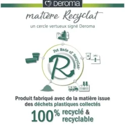 DEROMA Rund blomkruka Day R Camel - 60 cm