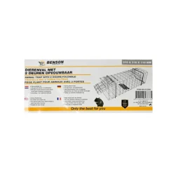 Djurfälla 2 dörrar hopfällbar 31 x 11 x 11 cm